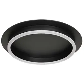 Steinhauer LED Wohnzimmerlampe Metall Schwarz D 32 cm