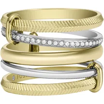 Fossil Damen, Ring, Edelstahl, BICOLOR