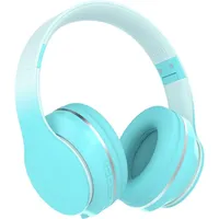 Over-Ear-Kopfhörer Lautstärkeregler, Verstellbares Stirnband, Faltbar, Kabellose und Kabel, eingebautes Mikrofon für Handy  Kinder Kopfhörer - Grün