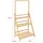 [en.casa] COSTWAY 3 Ebenen Pflanzenleiter Brändö 3-Ebenen 144 x 70 x 39,5 cm Wohnzimmer, -