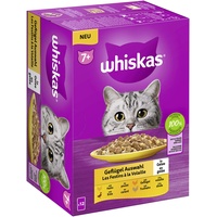 Whiskas 7+ Geflügelauswahl in Gelee Multipack 12 x 85