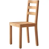 Tikamoon Stuhl Sitzgelegenheit massives Teak helles Holz Wohnzimmer Alto Neu Tikamoon