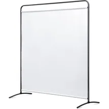 Angel Living Paravent 1 Teilig Raumteiler Freistehend Sichtschutzwand Raumteiler Stellwand Trennwand Sichtschutz für Büros, Balkon,Schlafzimmer,Außengarten,162 x 174cm (Weiß)
