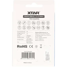 XTAR Li-Ion Akku AA 2500 mAh 4 St.