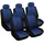 Woltu Sitzbezüge Auto Einzelsitzbezug universal Größe, 5er Set, schwarz/blau