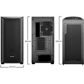 be quiet! Shadow Base 800 DX Black, Glasfenster, schallgedämmt (BGW61)