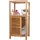 Mendler Badregal HWC-B18, Badezimmer Badschrank Standregal mit Tür, Bambus ~ 80x36x34cm