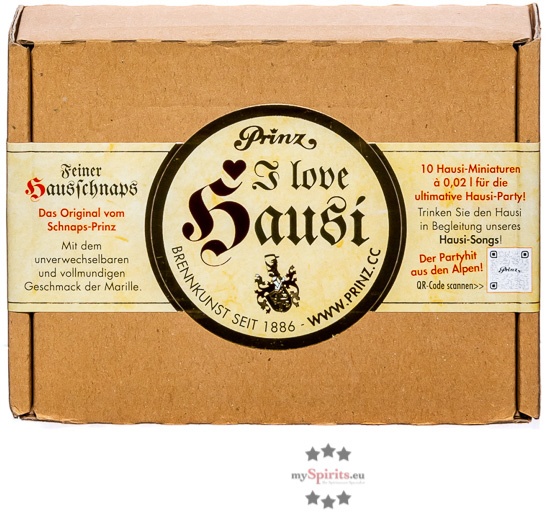 Prinz Geschenk-Set I love Hausi 10 x 2cl