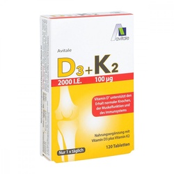 Vitamin D3+K2 2000 internationale Einheiten