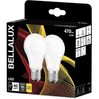 Bellalux LED-Lampe, E27, Warmweiß (2700K), Matt, Birnenform, Ersatz für