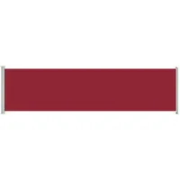 VidaXL Seitenmarkise Ausziehbar 160x600 cm Rot