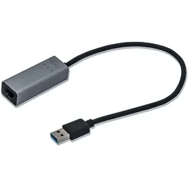 iTEC i-tec USB 3.0 Netzwerk Adapter 0,28m Typ-A zu Gigabit Ethernet St./Bu. grau