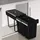 Tectake Abfallsammler 30 l Schwarz