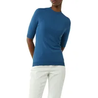 Comma, comma Pullover Kurzarm 5503 Blue, 38