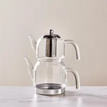 KARACA Panora Glas Maxi Teekanne Set mit Induktionsboden