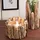 creedwood Windlicht Hana Holz Beige