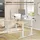 Woltu Schreibtisch Computertisch mit USB-Ladeanschluss, Weiß 140x60 cm - Weiß