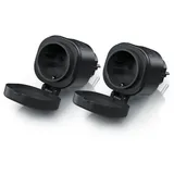 Bearware Funksteckdose 2 St. Schwarz