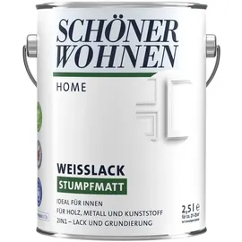 Schöner Wohnen Weißlack weiß matt 2,5 l