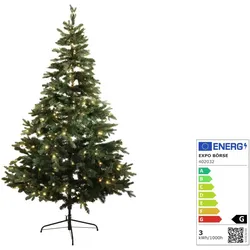 Premium Kunst Weihnachtsbaum 210 cm gr ̧n mit 290 LEDs warmweifl