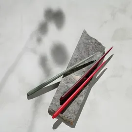 STOFF Nagel taper candles 6 St. schwarz