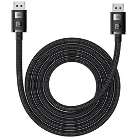 Baseus DisplayPort Kabel 8K 2 m Schwarz