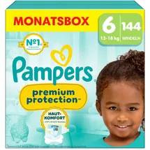 Pampers Premium Protection Gr.6 (13+ kg) für Kids und Teens (4-12 Jahre), 144 St.