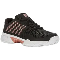 K-Swiss Express Light 3 Hb Tennis Shoe, Black/Steel Gray/Rose Gold, 39.5 EU