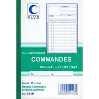 Elve französisches Formularbuch \"Commandes\", 210 x 148 mm"