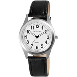 Excellanc Herren-Uhr mit Kunstlederions-Armband - Schwarz/Weiß