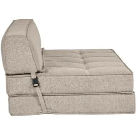 miliboo Schlafcouch Stoff 2-Sitzer Schwarz