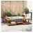 vidaXL Quadratische Outdoor Hot Tub Umrandung 230 x 230 cm Braun