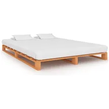 vidaXL Palettenbett 160 x 200 cm Braun