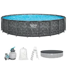 BESTWAY 561JZ Set Aufstellpool 671 x 132 cm inkl. Sandfilteranlage und Filterpumpe