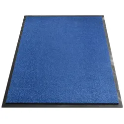 KARAT Schmutzfangmatte "Monochrom" - Teppich für Eingangsbereiche / 120 x 180 cm (Blau)