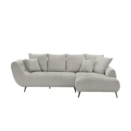 bobb Eckcouch Flachgewebe 3-Sitzer Beige