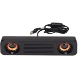 3,5-mm-Computerlautsprecher, Kabelgebundene Soundbar, 360°-Stereo-Desktop--Subwoofer-Soundbar, Kabelgebundener USB-Long-Bar-Lautsprecher für /Tablets/Desktop/Laptop/PC