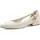 Marco Tozzi Damen Ballerinas weiches Feel Me Fußbett weiches Innenfutter Vegan Spitz, beige (Cream), 40 EU