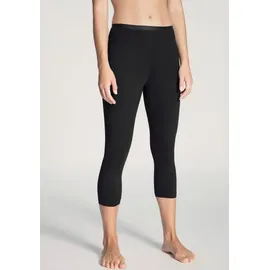 CALIDA Leggings Natural Comfort 3/4-Länge, Single Jersey Qualität, elastisch, pillingarm, weich schwarz L (48/50)