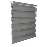 Woltu Doppelrollo 100 x 150 cm grau