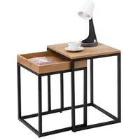 VASAGLE Beistelltische-Set braun