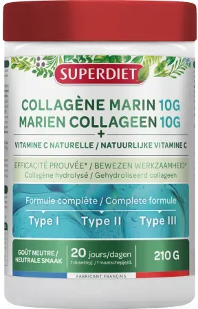 Super Diet Kollagen-Pulver 10g + Vitamin C 210g