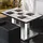 GGM Möbel Bistro Loungetisch 110 x 60 x 41 cm Weiß Marmor