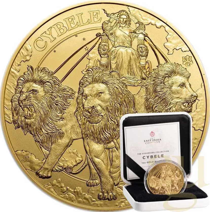 1 Unze Goldmünze The Goddesses Series: Cybele and the Lions 2024