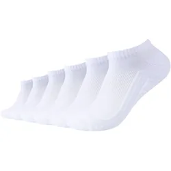 Kurzsocken CAMANO "ca-soft", Herren, Gr. 39-42, weiß, Baumwollmischung, unifarben, Socken, mit verstärktem Zehenbereich