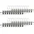 Relaxdays Hosenbügel Metall, 20er Set Rockbügel, Klemmbügel verstellbar, Kleiderbügel, HBT 9x35,5x2,5 cm, silber/schwarz