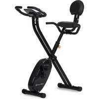 SportPlus Heimtrainer klappbar, Ergometer-Fahrrad faltbar mit Rückenlehne, Pulsmessung, Trainingsprogramme, 24 Widerständen