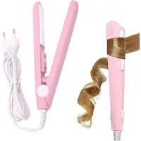 2-in-1 Haarglätter, Kurzhaarglätter, Mini-haarglätter, Mini-keramik-haarglätter, Automatischer Lockenstab, Mini-lockenstab