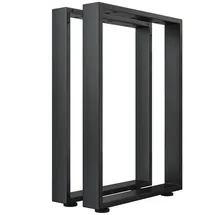 GGM Möbel U Bartisch Kufen 68 x 105 cm Schwarz