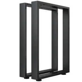 GGM Möbel U Bartisch Kufen 68 x 105 cm Schwarz